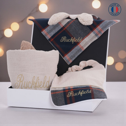 Coffret de naissance Ruckfield à carreaux
