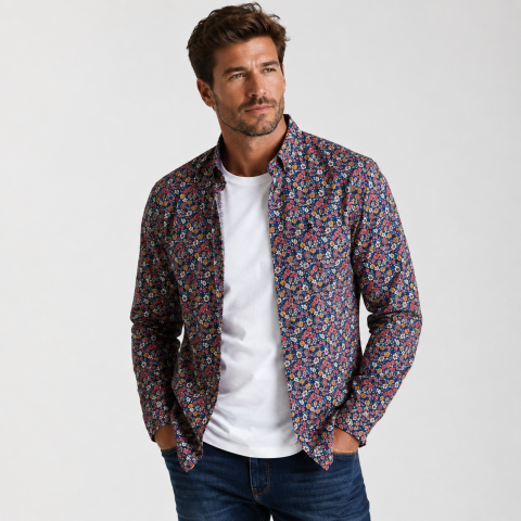 Chemise homme grande taille Ruckfield – Voile de coton du S au 5XL