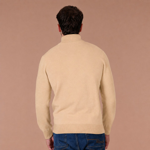 Gilet zippé Ruckfield essentiel beige - GOTS