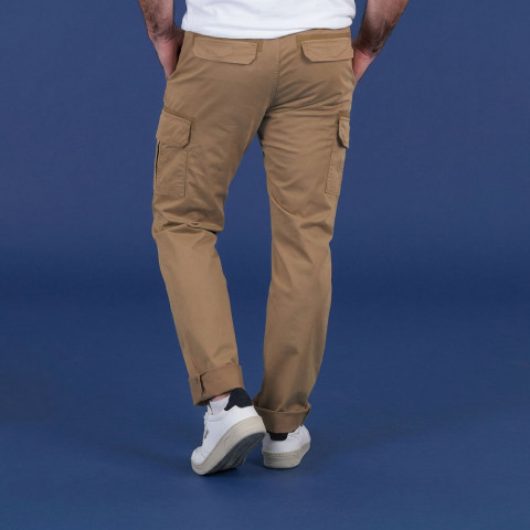 Pantalon cargo Ruckfield beige foncé - GOTS