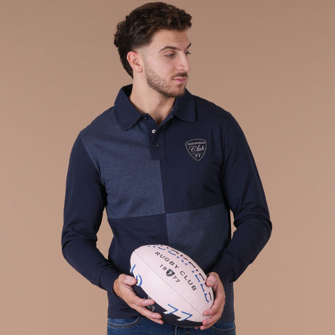 Polo marine color-block Ruckfield Le Club 