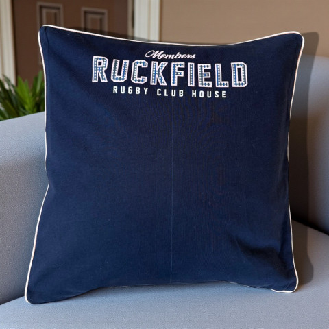 Housse de coussin RUCK’CYCLÉ bleu marine