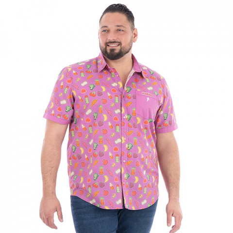 Chemise manches courtes Ruckfield x Haribo – Explosion de couleurs