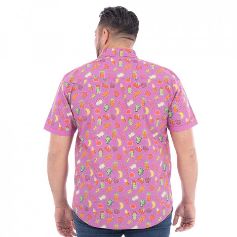 Chemise manches courtes Ruckfield x Haribo – Explosion de couleurs