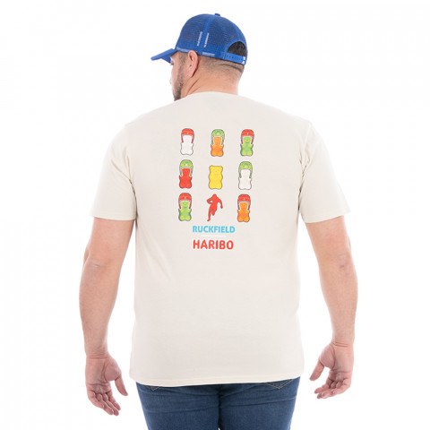 T-shirt manches courtes beige Ruckfield x Haribo - GOTS