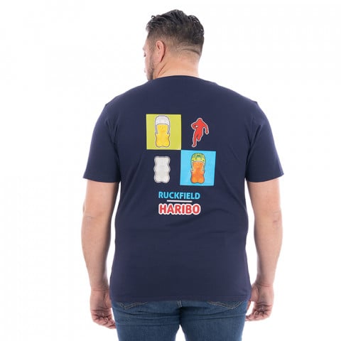 T-shirt à manches courtes bleu marine Ruckfield x Haribo - GOTS