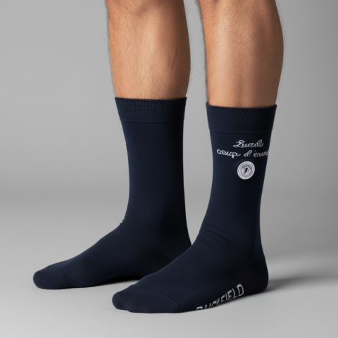 Chaussettes bleu marine Ruckfield " Lundi coup d'envoi"