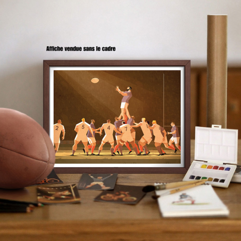 Affiche " Touche " 30 x 40 cm