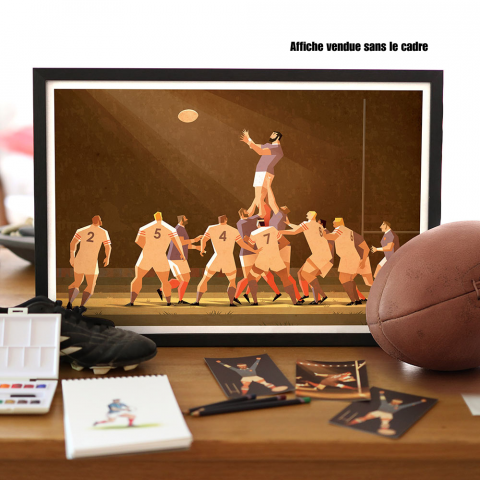 Affiche " Touche " 40 x 60 cm