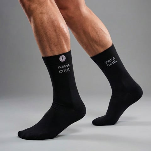 Chaussettes Ruckfield "Papa Cool" noir