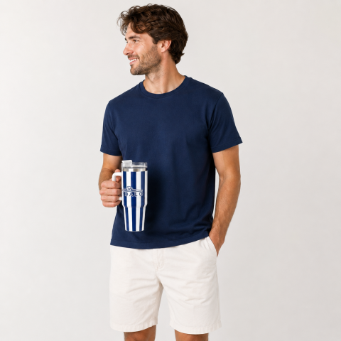 Gourde Isotherme Avec Paille Marine Pédalo