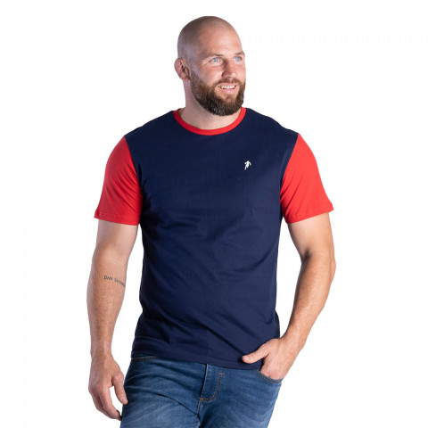 T-shirt Ruckfield marine bi-colore 