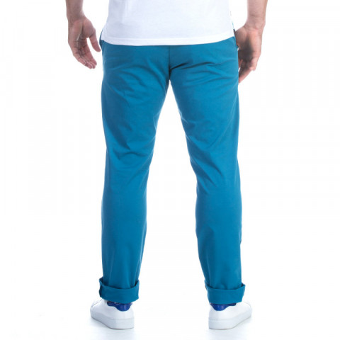 Pantalon chino bleu moyen