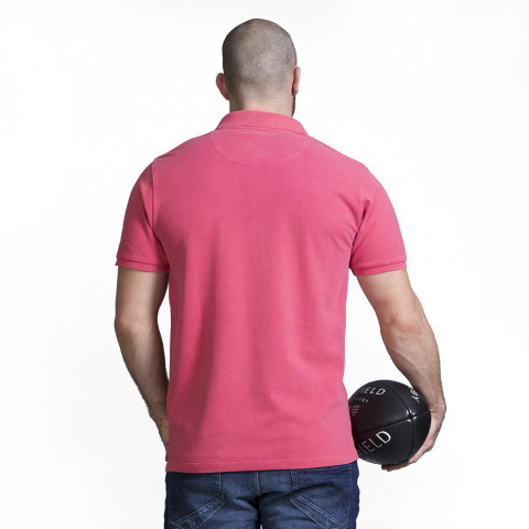 Polo homme rugby rouge