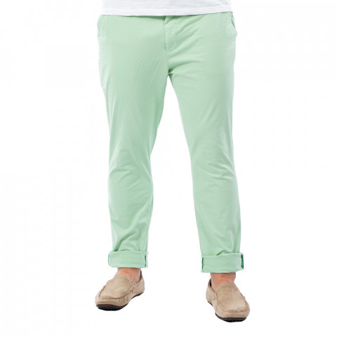 Pantalon homme chino vert