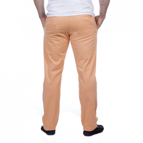 Pantalon homme chino orange