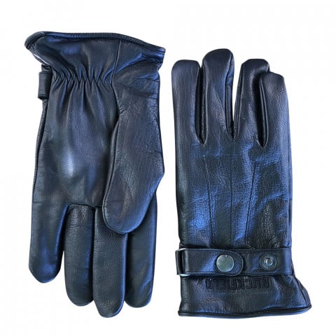Gants cuir noir