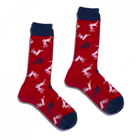 Chaussettes de Noël rouges