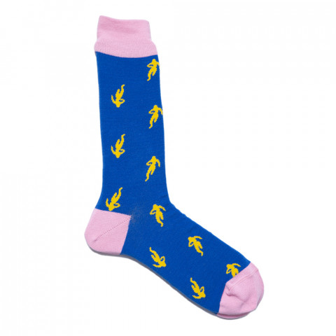 Chaussettes rugby Chabal bleu