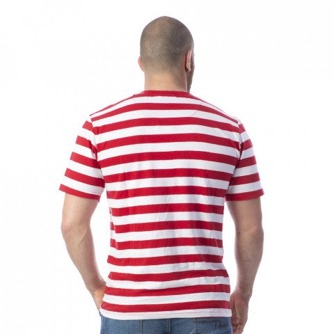 T-shirt marinière rouge