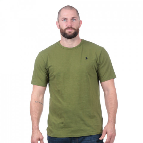 T-shirt basique vert forêt
