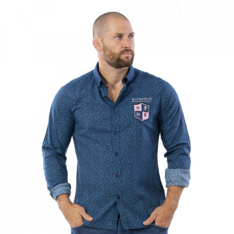 Chemise rugby bleue