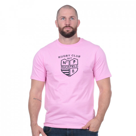 T-shirt Rugby club rose