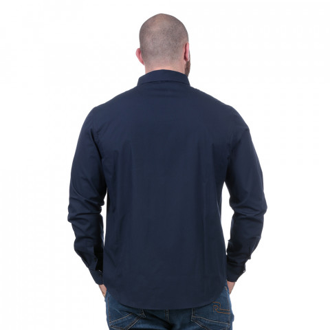 Chemise rugby essentiel bleu marine