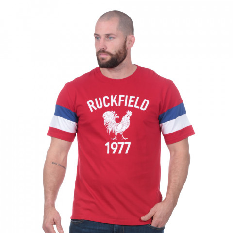 Tee-shirt manches courtes French Rugby Club rouge