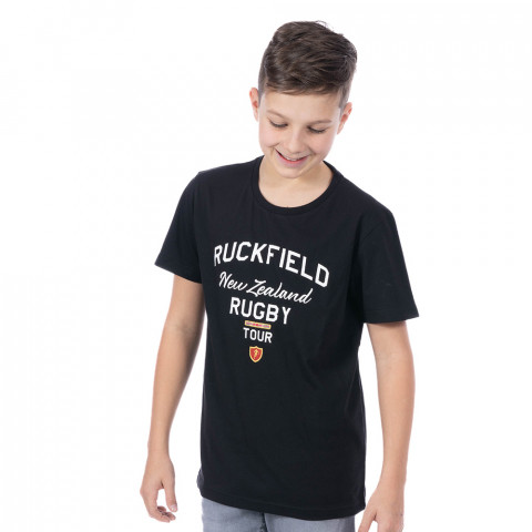 Children's T-shirt nations supporter black