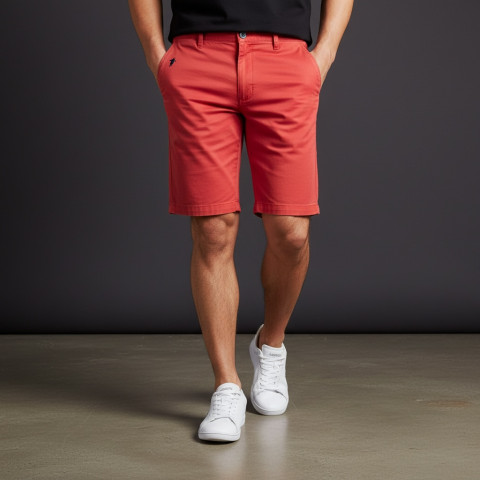 Bermuda Chino 588 Ruckfield rouge moyen