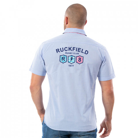 Chemisette Ruckfield Rugby Club bleu ciel
