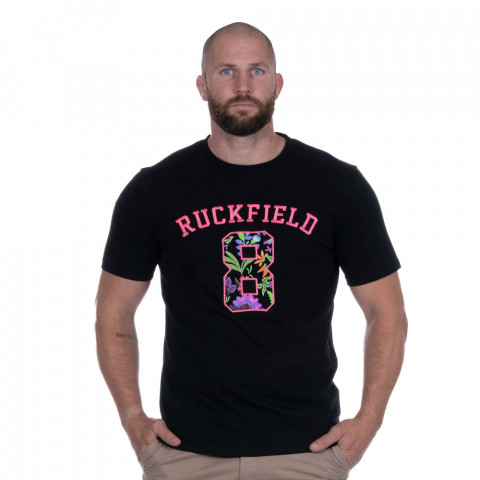 T-shirt noir Ruckfield Tropical