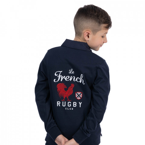 Polo enfant Le French Ruckfield bleu marine