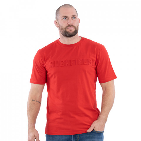 T-shirt Ruckfield Rugby Elégance rouge foncé