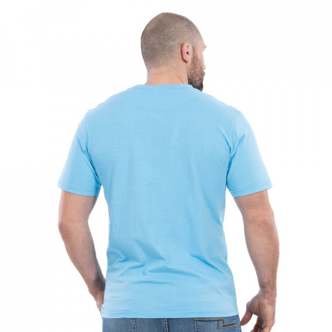 T-shirt Ruckfield à manches courtes Rugby Camp bleu clair