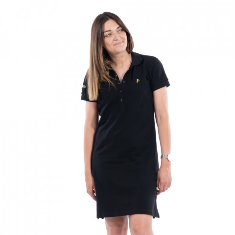 Robe polo Ruckfield à manches courtes noire