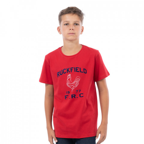 T-shirt enfant Ruckfield à manches courtes FRC rouge