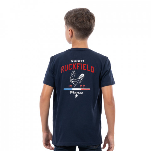 T-shirt enfant Ruckfield à manches courtes FRC bleu marine