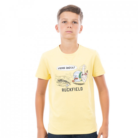 T-shirt garçon à manches courtes Ruckfield X Astérix jaune
