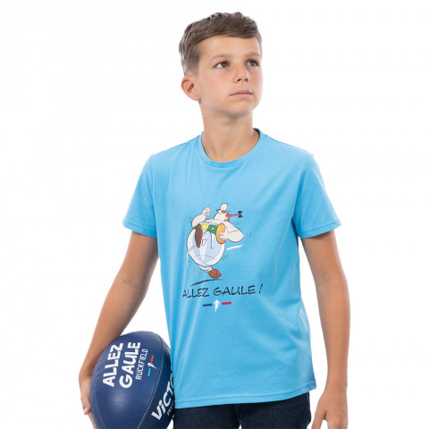 T-shirt garçon Ruckfield X Astérix bleu ciel