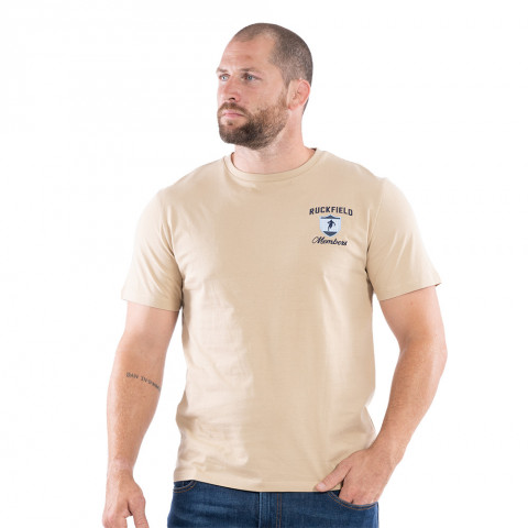 T-shirt Ruckfield à manches courtes vichy beige