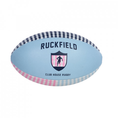 Ballon de Rugby Ruckfield vichy bleu marine