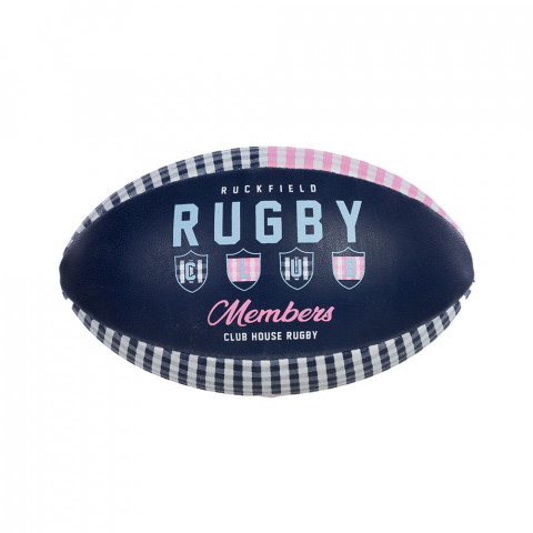Ballon de Rugby Ruckfield vichy bleu marine