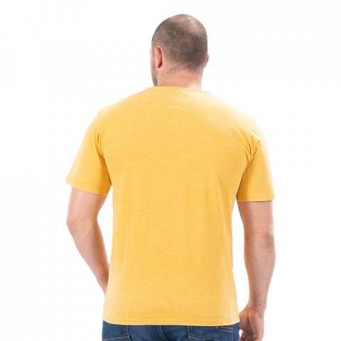 Ruckfield short-sleeved t-shirt rugby flowers mustard