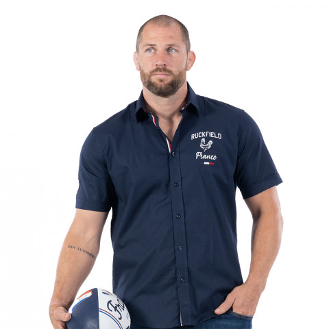 Ruckfield French Rugby Club navy blue shirt