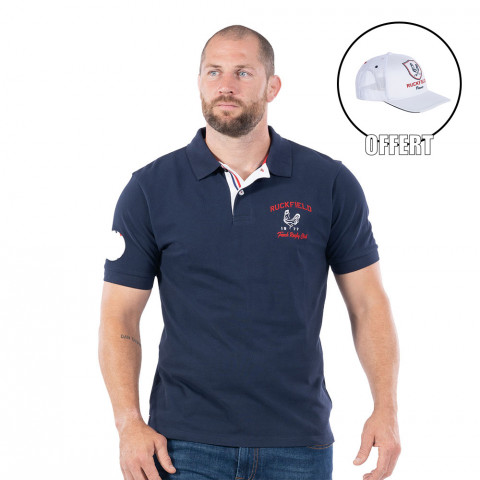 Ruckfield FRC Short Sleeve Polo Shirt Navy Blue
