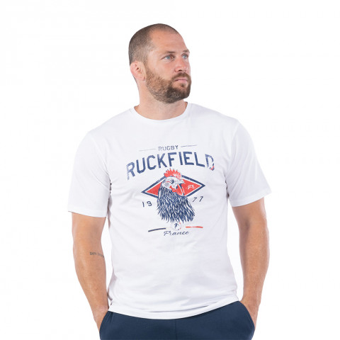 Ruckfield French Rugby Club Short Sleeve T-Shirt White
