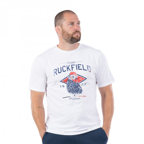 Ruckfield short-sleeved T-shirt French Rugby Club white