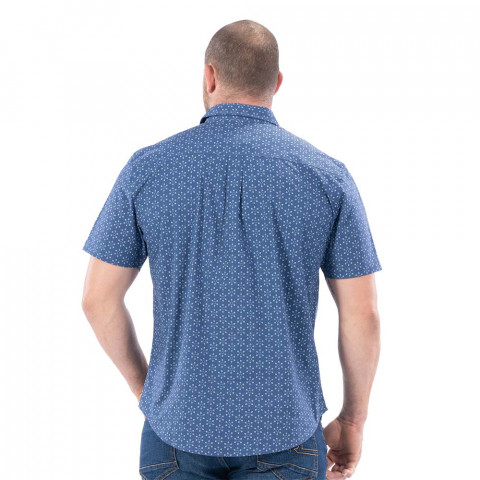 Ruckfield shirt with blue elegance rugby print